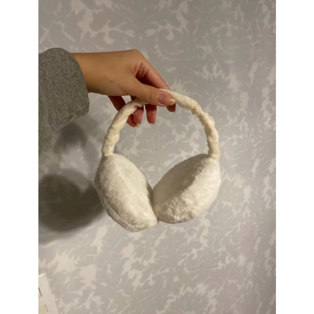 Soft Plush Ear Warmer Winter Warm for Women Men Fashion Solid Color Earflap Outd